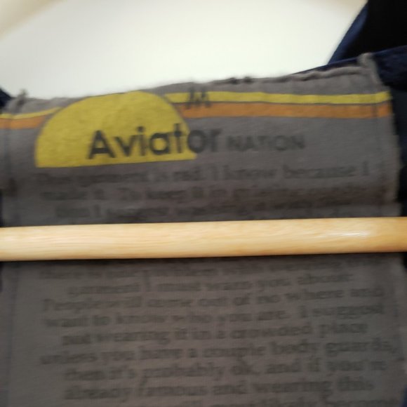 Aviator Nation Navy Velvet Jacket Medium M Sold Out - Picture 3 of 9